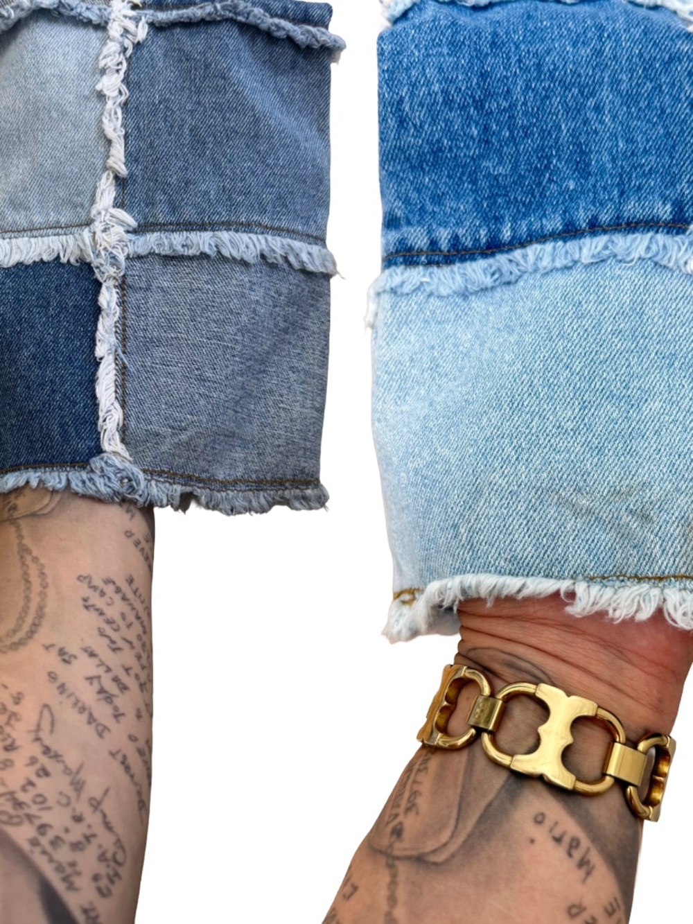 Authentic Y2K Zana•Di Patchwork Super Low-Rise Flare Jeans - Picture 4 of 7